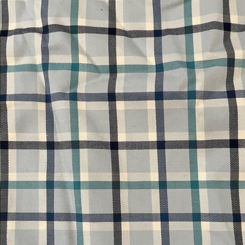 Lands' End Men's Plaid Shirt - Blue and White - Picture 6 of 6